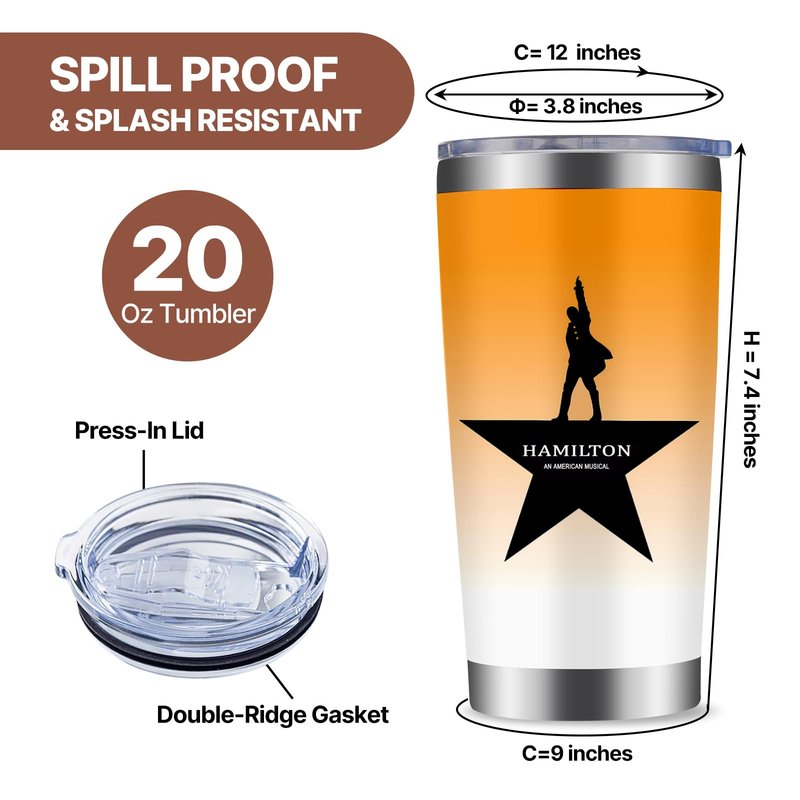 WFSJRED Rise Up 20 oz Insulated Tumblers with Lid & Straw | Independence Day Stainless Steel Travel Coffee Wine Tumbler Mug (Tumbler)