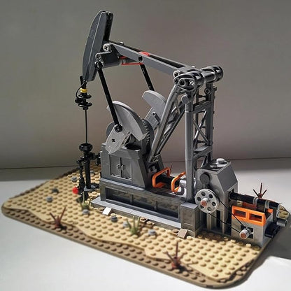 RWSEFK Well Digger Building Blocks Oil Drilling Rig Building Set Drilling Rig Toy Set Oilfield Decor Gift for Men and Boys 483 Pcs