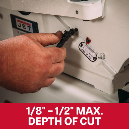 JET 8-Inch Jointer, Straight Knife, 2 HP, 230V 1Ph (JWJ-8CS)