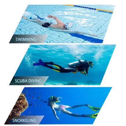 DIPUKI Snorkeling Gear for Adults Snorkel mask Set Scuba Diving mask Dry Snorkel Swimming Glasses Swim Dive mask Nose Cover Youth Diving (Blue+Yellow（2 Pack）)