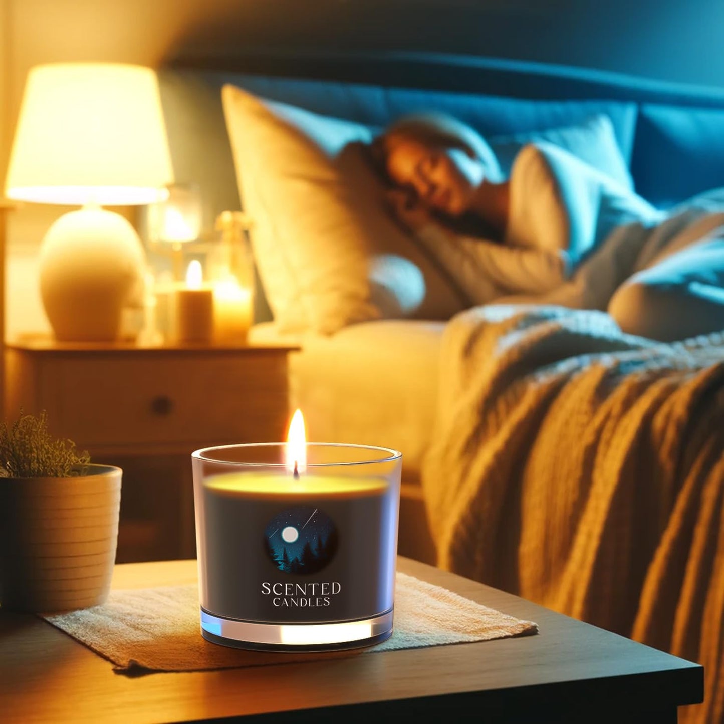 CHILLFLAME Scented Candles Gifts for Men, Candles Gift Set for Him, 6 Scented Candles for Dad, Teacher, Birthday Gifts for Men/Women (Black, 14 oz)