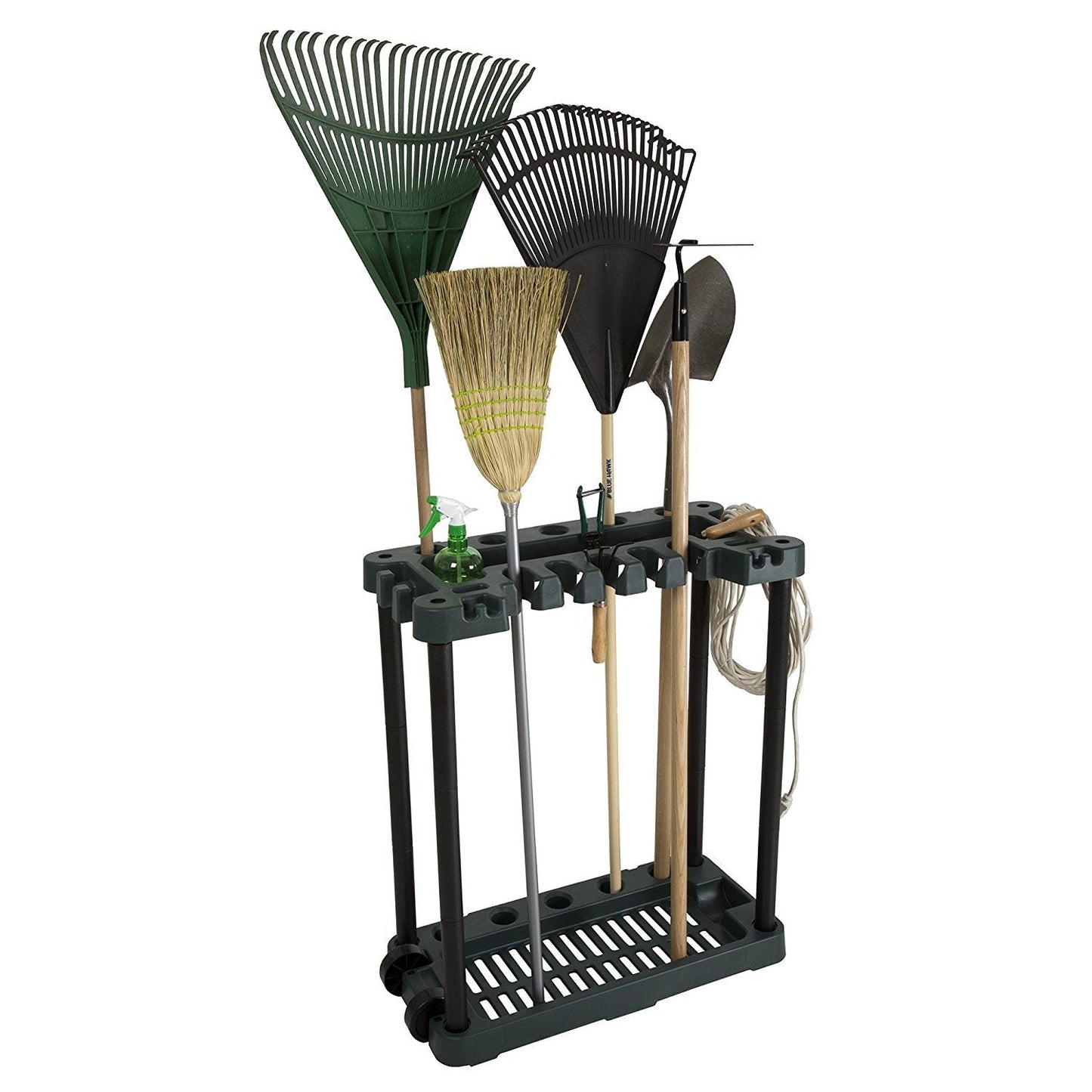 Garden Tool Organizer - Utility Rack, Holds Yard Tools - Garage Organizers and Storage Home Essentials by Stalwart - 40 Yard Tools, UNIT