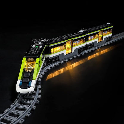 YEABRICKS LED Light for Lego-60337 City Express Passenger Train Building Blocks Model (Lego Set NOT Included)