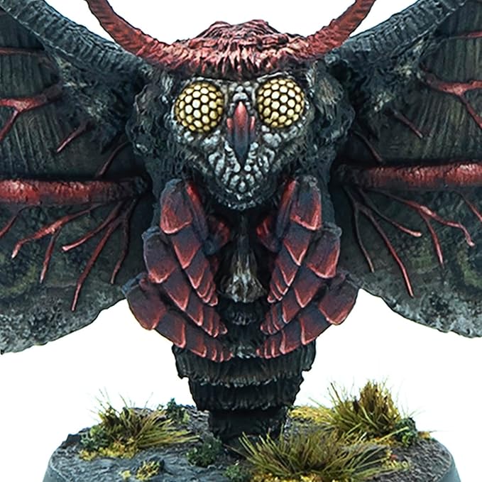 Modiphius Entertainment: Fallout: Miniatures - Cult of The Mothman: Mothman Eclipse - 3 Figures Appalachia Wave Unpainted Resin Tabletop Game