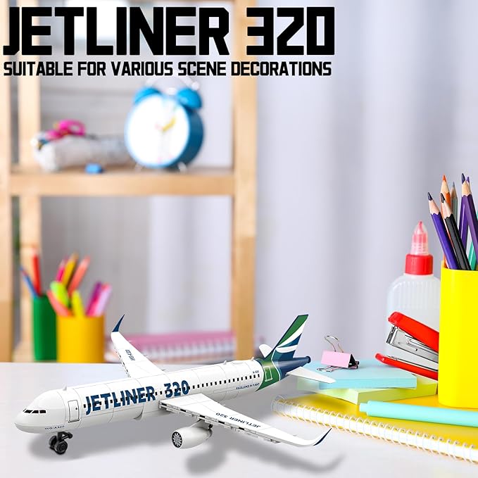 City Passenger Airplane Building Blocks Sets Airliner Building Kits A320 Airbus Model Toys Gift for Adults Kids Teens Aviation Enthusiast 129 PCS
