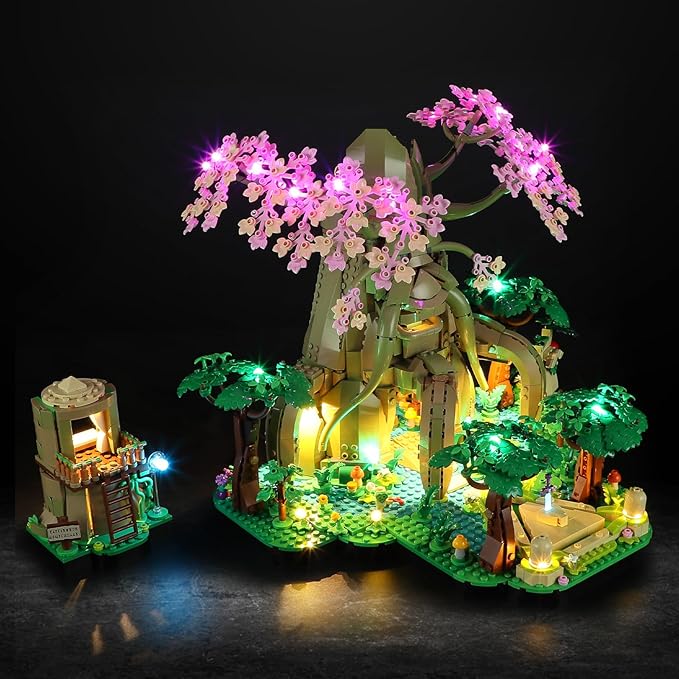 Vaodest LED Light for Lego 77092 Great Deku-Tree 2-in-1 SetDesign and Configuration Compatible with Model 77092(LED Light Only Not Building Block Kit)