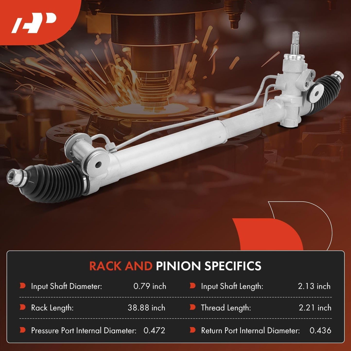 A-Premium - Hydraulic Power Steering Rack and Pinion Compatible with Chevrolet Trailblazer EXT, SSR & GMC Envoy, Envoy XL XUV & Buick Rainier & Isuzu Ascender & Oldsmobile & Saab, Replace# BT4Z3504A