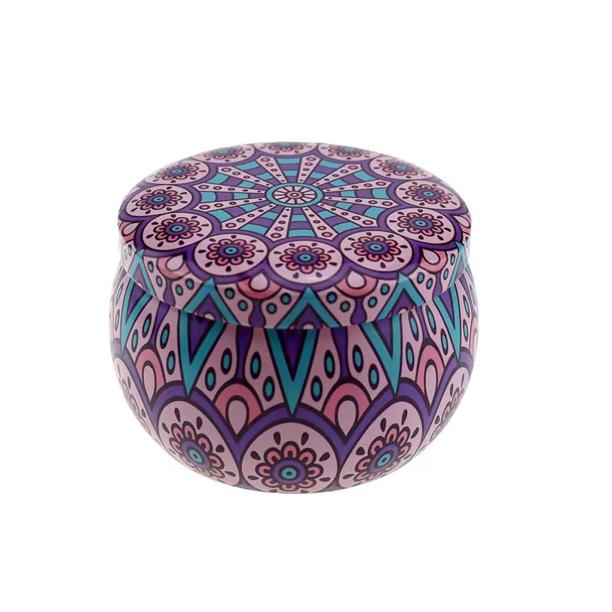 FWJUNHUYC Scented candle tin can drum metal packaging tinplate gift candy scented candle set tin box