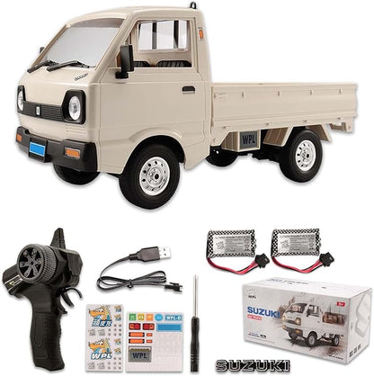 jaming Remote Control Drift CarWPL D14 4WD RC Car RTR Full Scale 1:10 Drift Pickup 2.4G RC Truck Crawler Off Road Drift with LED Light Vehicle Toy for Boys Girls Birthday Gifts