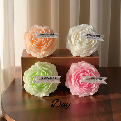 4 Pcs Low Temperature Candles for Wax Play Low Heat Body Safe Drip Candles Set, Flower Shaped Scented for Couples