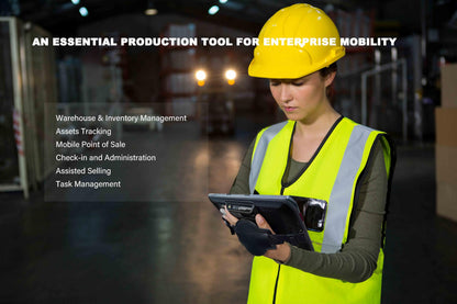 8-inch Rugged Tablet Scanner, Android 13 Enterprise Tablet with Integrated Honeywell N6703 1D & 2D Bar Code Scanner Engine, WiFi & 4G LTE, for Warehouse Inventory Tracking