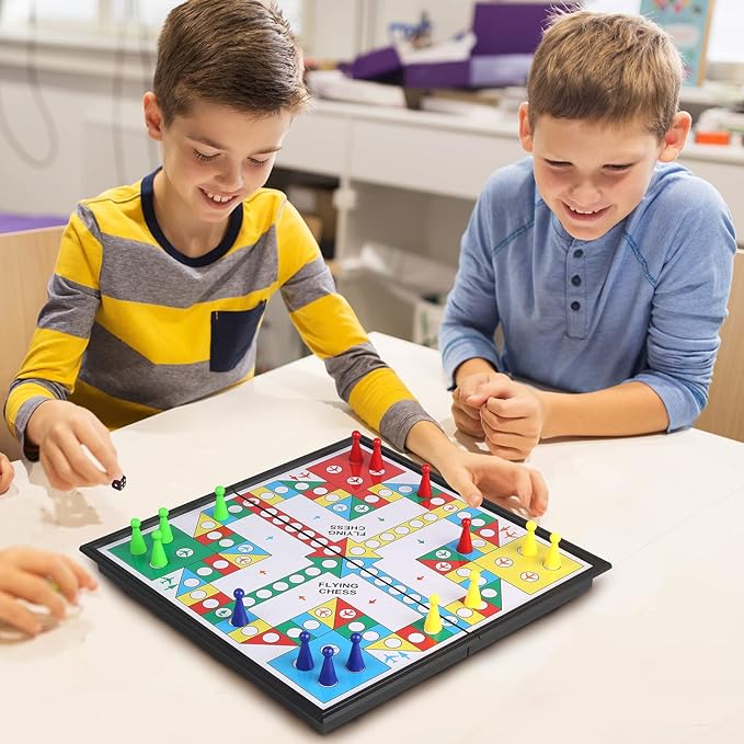Andux Foldable Magnetic Flying Chess Portable Board Game Set CXYXQ-03 (M)