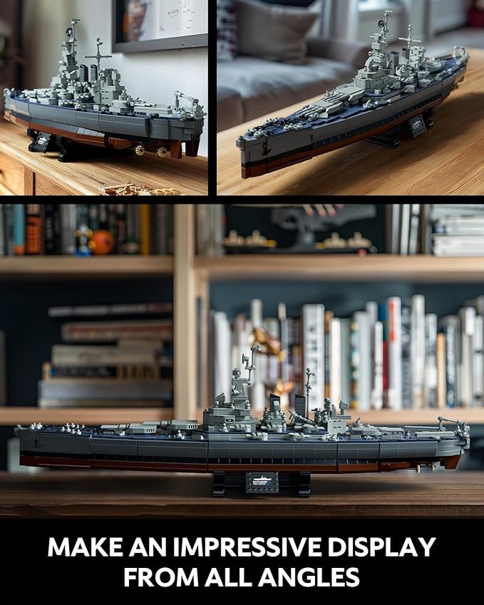Nifeliz North Battleship Military Building Set for Adults Collectible Army Model to Build and Display Gift Ideal for Military Enthusiasts (NF10280)