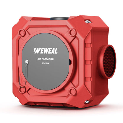 WEWEAL HEPA Air Scrubber, Portable Negative Air Machine 550 CFM, Stackable Commercial Air Purifier for Construction, Renovation