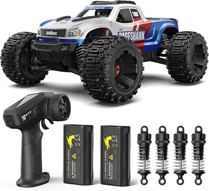 UDIRC Fast RC Cars for Adults Upgradable 56 MPH Heavy Duty RC Truck 4X4 Off Road All Terrain 2.4Ghz RTR 1:16 Remote Control Car Monster Truck with 2 Rechargeable Batteries for Beginners and Boys