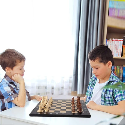 GSE Games &amp Sports Expert Professional Tournament Chess Board Only Beech &amp Maple Inlaid Chessboard Portable Chess Board for Beginners Kids Adults (Medium: 15.75 / Square: 1.57 Black)