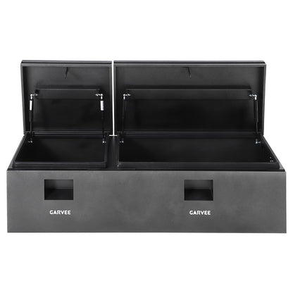 GarveeTech 56 Inch Truck Bed Tool Box, Heavy Duty Steel Truck Tool Box w/t-Handle Latch for Pickup Truck, Utility Tractor, RV, Waterproof Tool Chest for Storage & Organization, 56 × 16× 14 inch