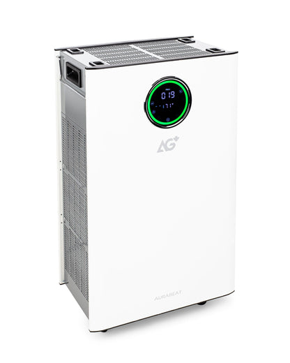 Large Capacity Air Purifier PA100i-W with Aurabeat AG+ Technology Clean Air Filter for Office, Warehouse, Commercial Space up to 3875 square feet, Reduces Odor from Smoke and Pets, Includes Filters