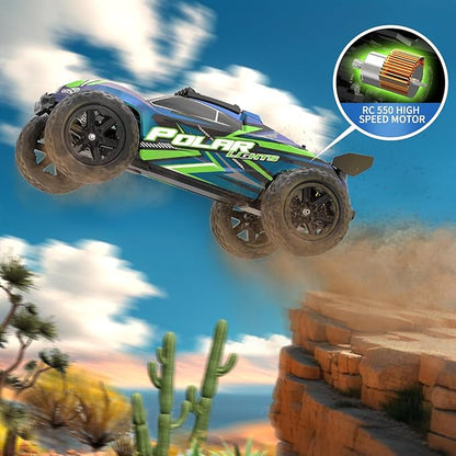 1:10 Big Rc Cars 18-InchFast Remote Control Car Trucks45+KM/H RC Off-Road Electric Truck Includes 2 Rechargeable 2600mAh Batteries Rc Cars for Adults &amp Boys