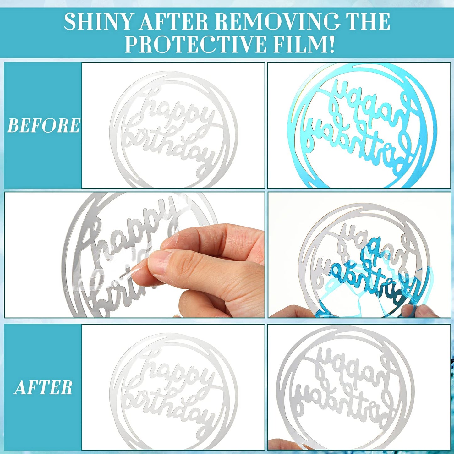 Shihanee 84 Pcs Birthday Cake Toppers Decorations Long Thin Metallic Birthday Candles Bulk Number Candles 0-9 DIY Cake Decor for Wedding Anniversary Party(Silver)