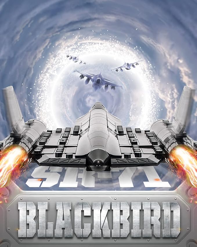 dOvOb Military SR-71 Reconnaissance Blackbird Air Force Building Block Set (183 Pieces) Aircraft Jet Building and Military Toys Gifts for Kid and Adult