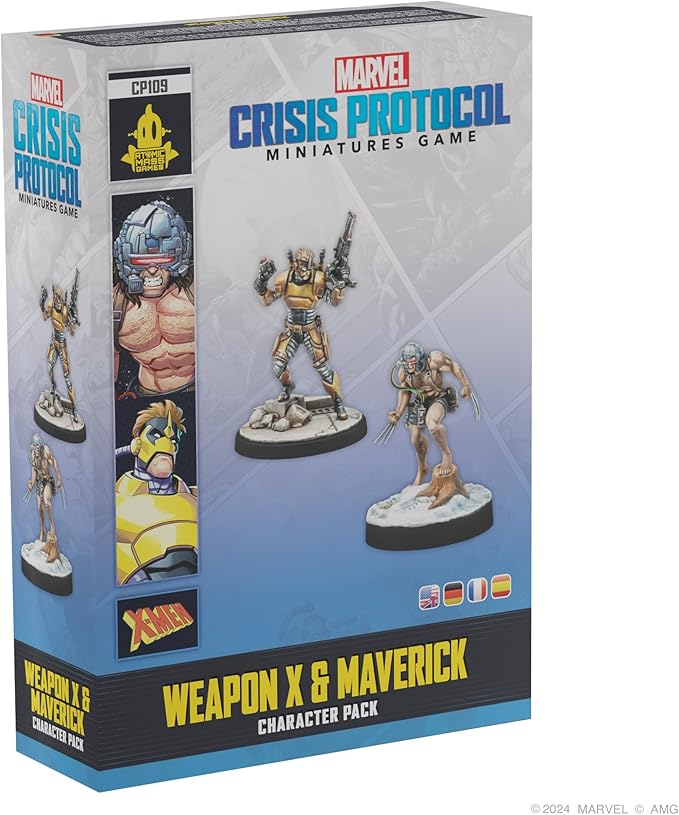 Marvel: Crisis Protocol Weapon X &amp Maverick Character Pack - Tabletop Superhero Game Ages 14+ 2 Players 90 Minute Playtime Made by Atomic Mass Games