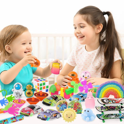 soi-meme 60 Pcs Party Favors Carnival Treasure Box Toys Classroom Prizes Small Mini Bulk Gifts Toys Pinata Easter Basket Stuffers for Kids Boys Girls , Goodie Bags Fillers for Kids Birthday Party