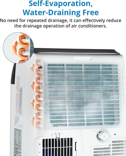 GarveeLife 12,000 BTU Portable Air Conditioners - Smart AC Units Cold with Drainage-free 48db Quiet Cooling within 550 sq.ft, Remote Control 24H Timer/Dehumidifier/Fan Modes for Bedroom Room Indoor