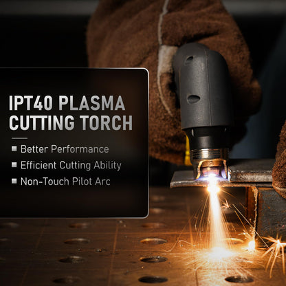 YESWELDER 55 Amp Plasma Cutter Non-High Frequency, Large LED Digital Display Non-Touch Pilot Arc, Digital DC Inverter 110/220V Dual Voltage Plasma Cutting Machine CUT-55DS PRO NEW