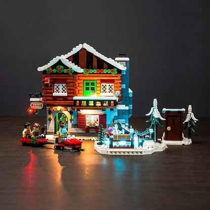 VONADO LED Light Kit for Lego Alpine Lodge 10325 Christmas Winter Village for Adults (Lights Only No Models)