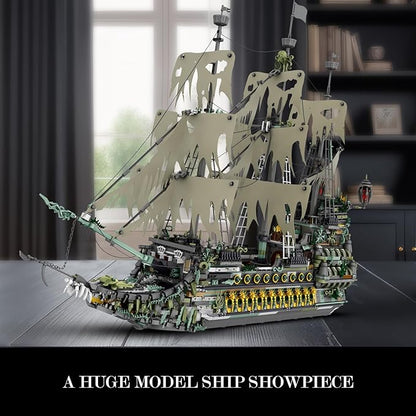 JMBricklayer Pirate Ship Building Set for Adults - Ghost Ship Flying Dutchman Model 5865 Pieces