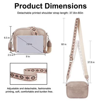 CLUCI Crossbody Bags for Women Trendy, Vegan Leather Shoulder Handbags，Purses for Women with Adjustable Wide Strap