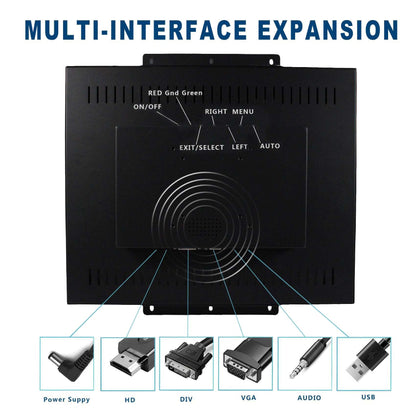 VSDISPLAY 19'' 1280x1024 IPS LCD Touchscreen Monitor 4:3 with VGA DVI Input for DIY Gaming/PC/Industrial Extra Display