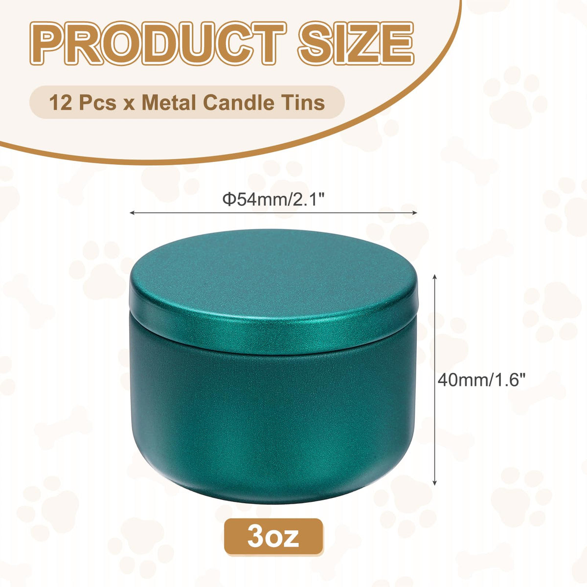 MECCANIXITY 3oz Candle Tins, 12pcs Metal Candle Tins Jars with Lids Round Empty Tin Can Containers Bulk for Storage Tea and Making DIY Arts Crafts Christmas Gifts, Bright Green