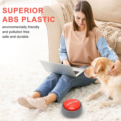 Game Answer Buzzers Alarm Buttons, Talking Press Type Buzzer, ABS Game Buzzer for Pranks, Desk Gadgets, Pet Training