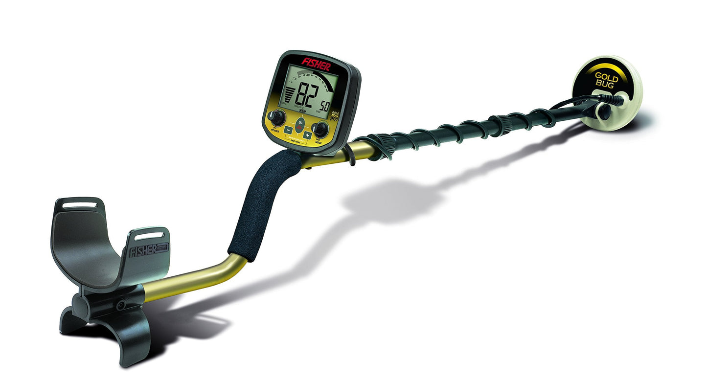 Fisher Labs Gold Bug Pro Metal Detector, Black (GOLDBUG-PRO) - Finds Small Gold Nuggets, Variable Breakpoint Tone Discrimination, Real-Time Ground Balancing, Lightweight, 19kHz Frequency