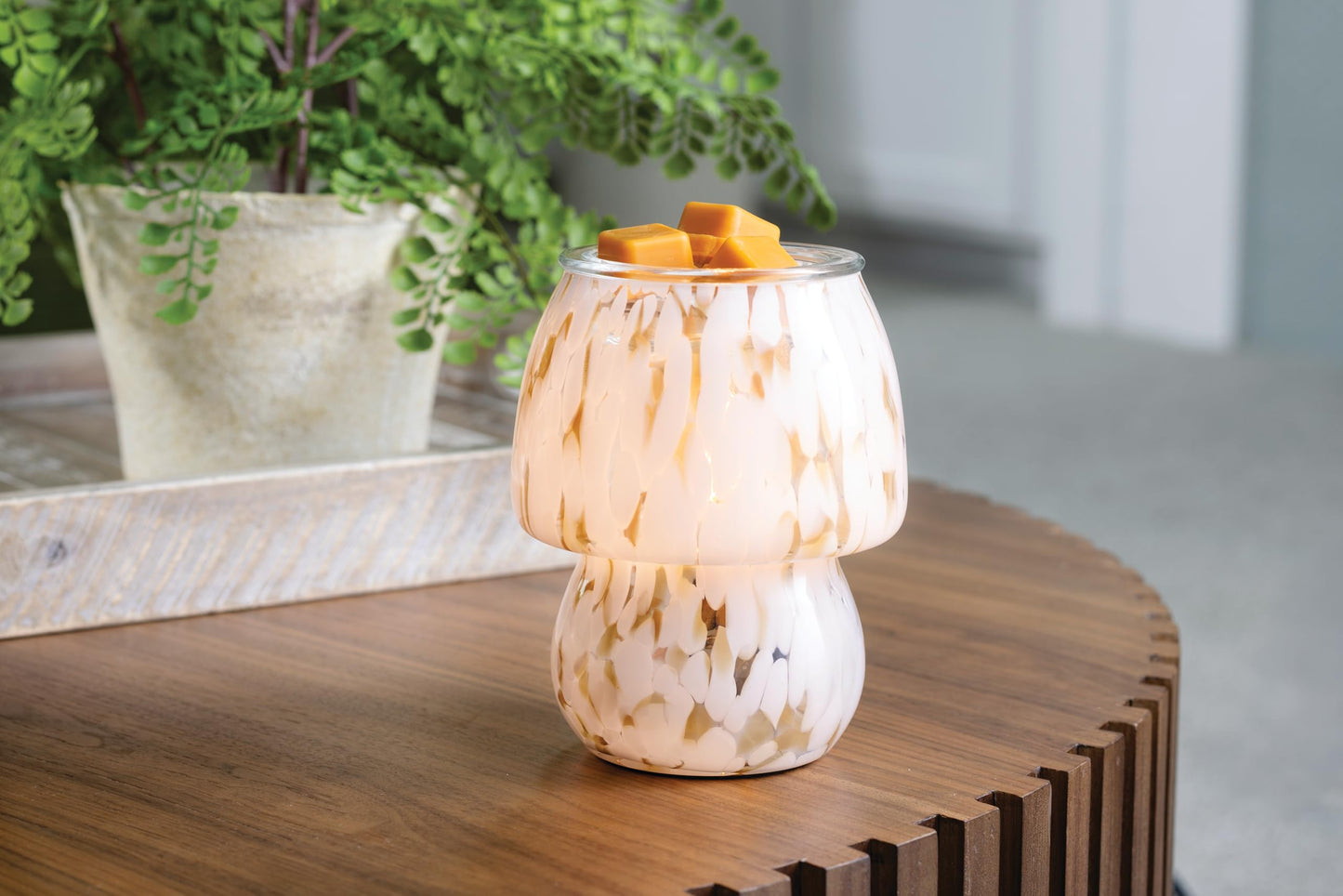 Candle Warmers ETC Art Glass Lamp Vintage Bulb Illumination Fragrance Warmer