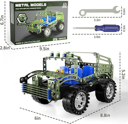 Lucky Doug Building Toys Model Truck Set - STEM Project for Kids Ages 8-12 Assembly Model Car Kits Toys for Kids Boys 8 9 10 11 Years Old