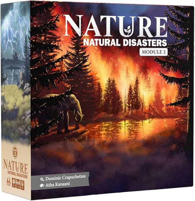 Northstar Game Studio Nature Board Game Expansion Module 3: Natural Disasters | Adapt Species in a Changing Environment | Strategy Game for Adults Teens Families and Solo | 1-4 Players Age 10+
