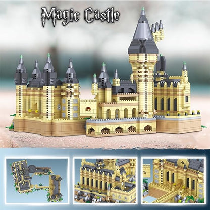 3000+PCS Micro Mini Blocks Magic Castle Building Blocks ToysCreative Ideals Hog Tower Building Sets Best Choice for 14+ Boys Girls or Adults
