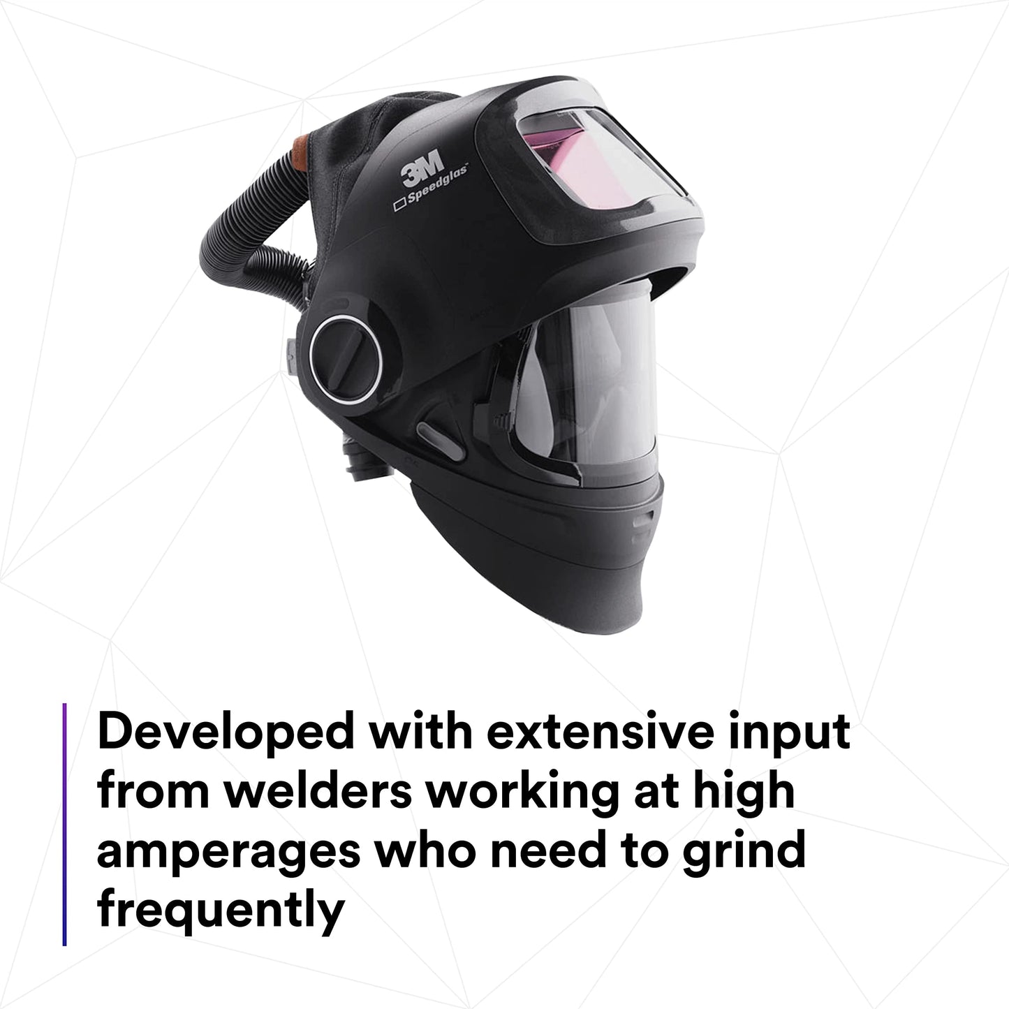 3M Speedglas Welding Helmet G5-01 and Adflo High-Altitude PAPR Assembly, No ADF, Heavy Duty with Flip Up Visor, Compact Design with Adjustable Head Suspension, Grinding and Metal Repair, 46-1101-00