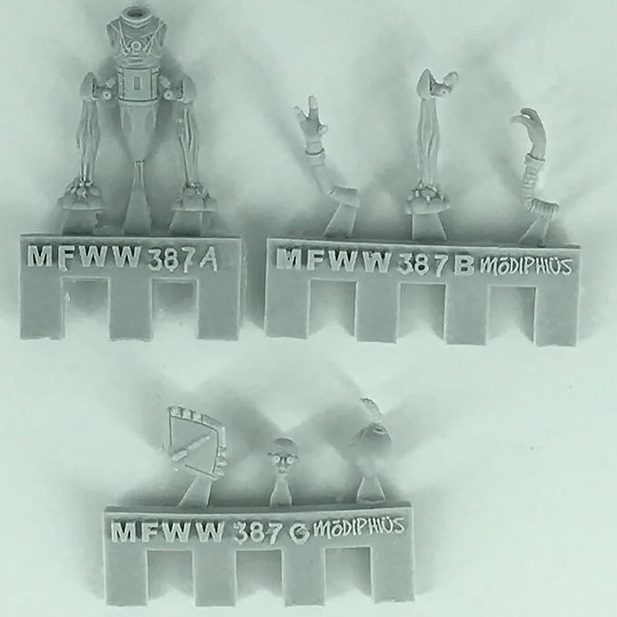 Modiphius Entertainment: Fallout: Miniatures - Zetans: Invaders from Beyond - 5 Resin Figures Appalachia Wave Unpainted &amp Unassembled Licensed