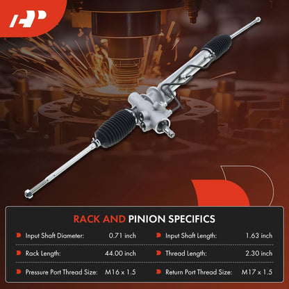 A-Premium - Hydraulic Power Steering Rack and Pinion Compatible with Toyota Paseo 1992-1999, Tercel 1991-1999, Replace# 4425016300