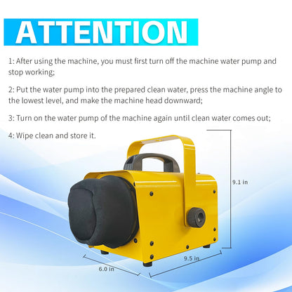 Flowing Foam Machine for Party, Party Foam Machine Without Support, Foam Cannon for Garden, Pool, Indoor, Birthdays, Celebrations, and Backyard Events