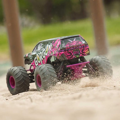 ARRMA RC Truck 1/10 Gorgon 2 Wheel Drive RTR Brushed Monster Truck Battery &amp Charger Included Purple ARA3230ST4