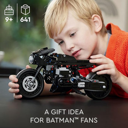 LEGO Technic The Batman – BATCYCLE Set 42155 Collectible Toy Motorcycle Scale Model Building Kit of The Iconic Super Hero Bike from 2022 Movie