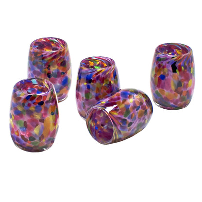 Totally Blown Glassworks Votive Candle Holder, Tea-Light, Handmade Blown Glass, Accent Vase, Centerpiece, Home Decor, Artist Dehanna Jones, Seattle, WA. (Purple Grape Ape)