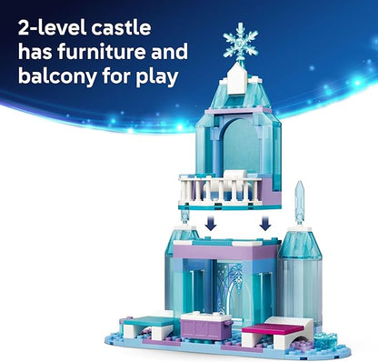 LEGO Disney Frozen Elsa’s Ice Castle &amp Snow Ride Adventure Building Toy - Frozen Toys for Girls &amp Boys Ages 4+ - Disney Gift for Kids - 43281