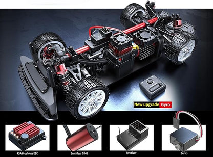 Mjx Hyper go 4x4 Brushless Rc Cars 14302 Hyper 4wd Rc Car All-Road RC Drift Car Brushless Scale 2.4G 4wd High Speed ElectricTerreneitor 4x4 Carros1/14 High Speed Rc Cars Drift for Adults…