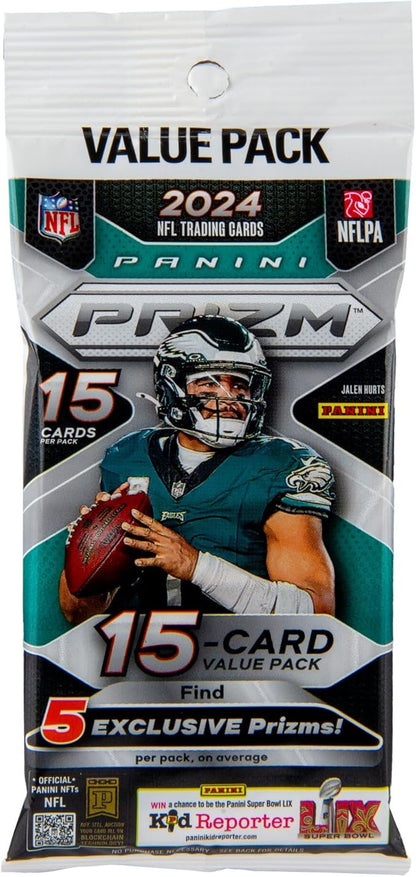 2024 Panini Prizm NFL Football Trading Cards Fat Pack